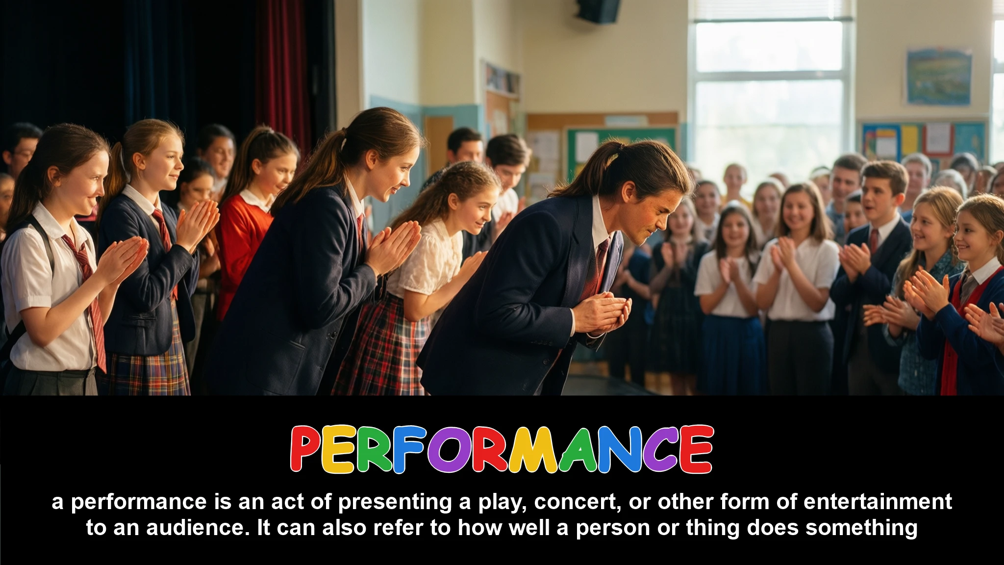 English Illustration for performance